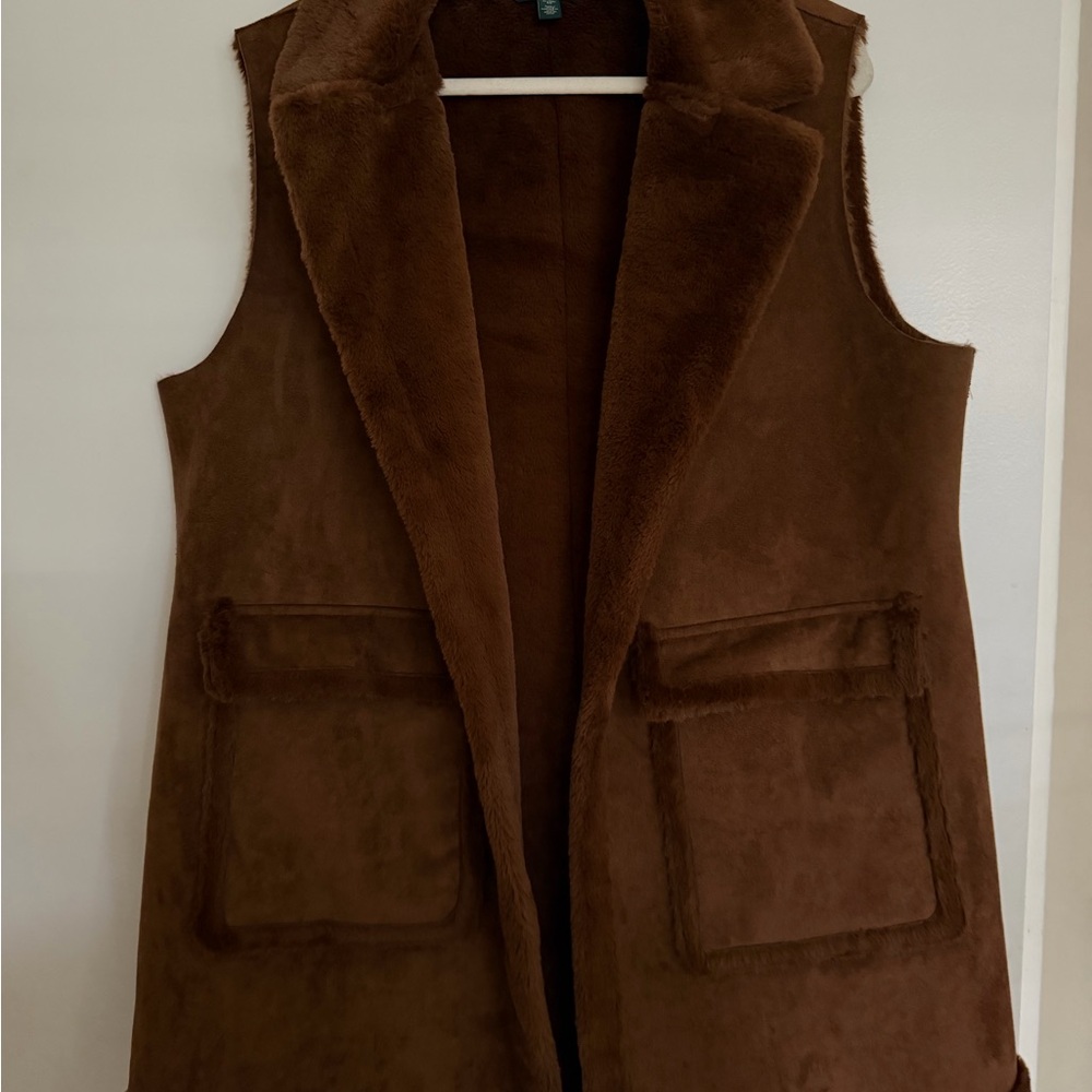 Ralph Lauren Fur Brown Vest